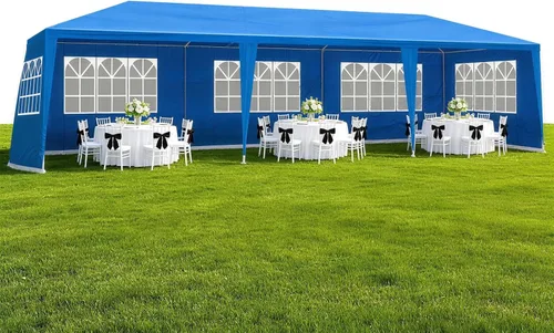 Miniatura 13 de Outvita Tienda de campaña para fiestas al aire libre, toldo para patio, carpa con paredes laterales extraíbles, tienda de campaña instantánea