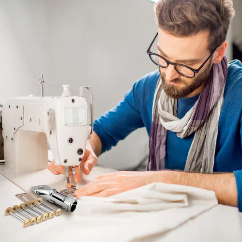 Miniatura 2 de Blulu 10 bobinas y 1 caja de bobina para máquina de coser compatible con Singer 27, 28, 127, 128 piezas de máquinas de coser Treadle
