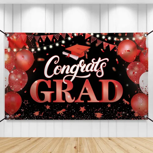 Miniatura 35 de KatchOn, Xtralarge - Cartel de graduación para patio, decoraciones de graduación 2026-120 x 20 pulgadas, pancarta de felicitación para graduación al