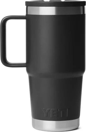 Miniatura 5 de YETI Rambler - Taza de viaje de 20 onzas con tapa abatible con popote, acero inoxidable, aislada al vacío, a prueba de fugas, apta para portavasos