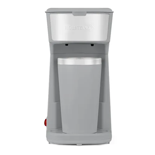 Miniatura 21 de Holstein Housewares Cafetera 2 en 1 de una sola porción, doble preparación, compatible con cápsulas K-Cup y café molido, filtro reutilizable