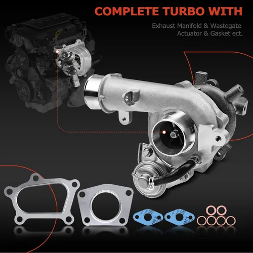 Miniatura 2 de A-Premium K0422-582 Kit completo de turbocompresor Turbo, con actuador de Wastegate y junta, compatible con Mazda 3 2007-2013, 6 2006-2007, CX-7