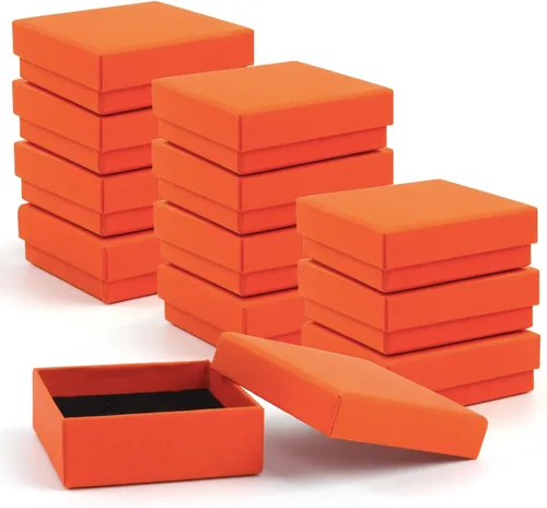 Miniatura 15 de Caja de regalo, caja de regalo, caja de regalo, 12 cajas de regalo cuadradas de cartón para joyas, caja de regalo de papel de cartón relleno