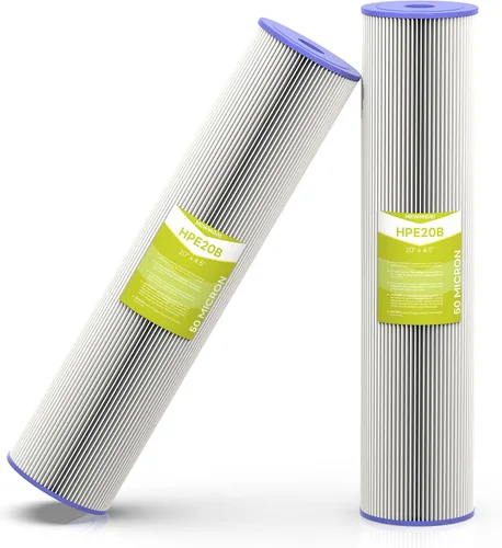 Miniatura 9 de Cartucho de filtro de agua de 50 micrones para toda la casa, filtros de sedimentos plisados para agua de pozo, reemplazo universal para cualquier