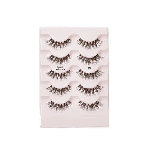 Miniatura 6 de i-ENVY - 5 pares de pestañas postizas Demi Wispies (1 paquete), cabello 100% humano de calidad premium, pestañas esponjosas y plumosas con volumen