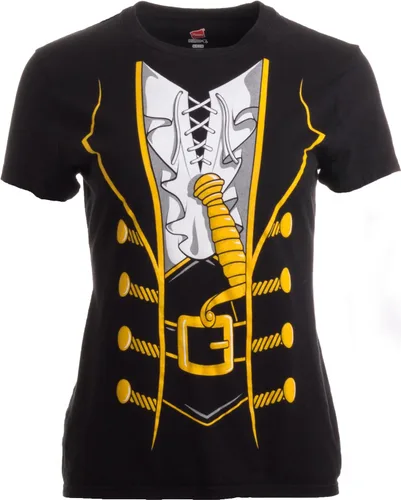Miniatura 34 de Camiseta de disfraz navideño para mujer, camiseta de Halloween y Navidad pirata para mujer