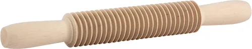 Küchenprofi Cortador de pasta rodante de madera para Tagliatelle, 12 pulgadas, natural