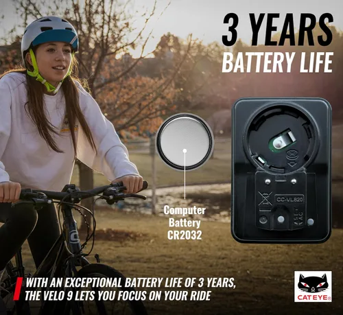 Miniatura 5 de CATEYE Computadora de bicicleta con cable - Velocímetro y odómetro de nivel básico, perfecto para ciclistas principiantes, arranque y parada