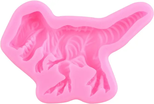 Miniatura 3 de ZiXiang Moldes de silicona de dinosaurio, molde de hojas tropicales para fondant, molde de hojas de helecho, molde de caramelo para baby shower
