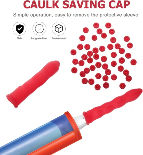 Miniatura 4 de Mikikit Tapones de sellado de tubo de calafateo, 50 piezas de silicona para ahorro de calafateo para ahorro de calafateo herramienta de acabado