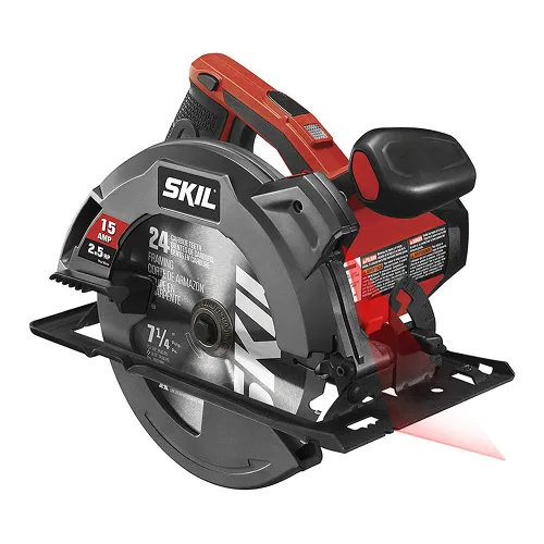 SKIL Sierra circular de 15 amperios, 7-1/4 pulgadas (18.4 cm) con guía láser de haz único - 5280-01