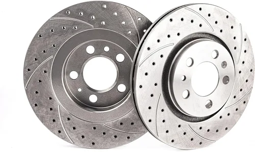 Miniatura 2 de Ranuras de perforación GT Sport Rotores de disco de freno compatibles con MERCEDES-BENZ CLASE A W168 1999 2000 2001 2002 2003 2004 190 - 1446GV