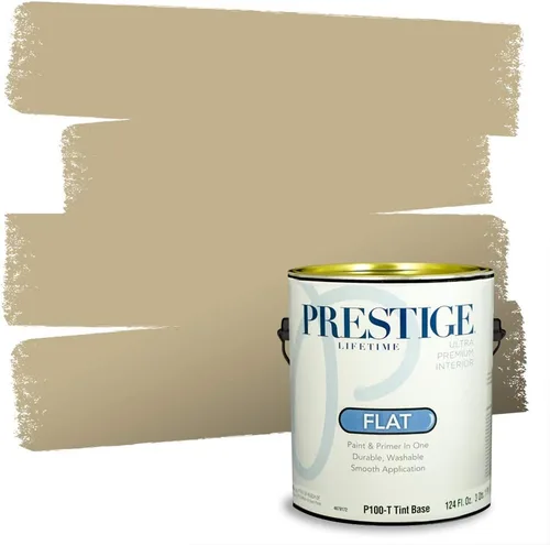 Miniatura 141 de PRESTIGE Paints Exterior Paint and Primer In One, 1-Gallon, Satin, Comparable Match of Benjamin Moore* Royal Linen* 931BM-PCM