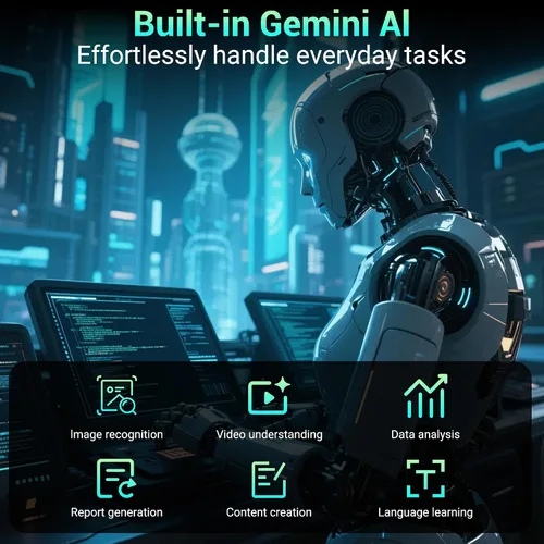 Miniatura 6 de Tablet Android 16 de 11 pulgadas con Gemini AI, tabletas de pantalla FHD de 2K, 36 GB de RAM 256 GB ROM, Octa-Core T615, 2 en 1 con teclado, 8000