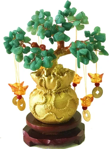 Miniatura 8 de Árbol de la Abundancia de Feng Shui de citrino/Árbol de Dinero de citrino y Árbol de citrino, Árbol de Cristal de Grifo/Árbol de Fortuna de Dragón