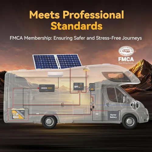 Miniatura 6 de Power Queen Batería LiFePO4 de 12 V 100 Ah, batería de litio del grupo 24, batería de más de 15000 ciclos profundos para caravana con protección BMS