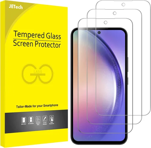Miniatura 17 de JETech Protector de pantalla para Samsung Galaxy A53 5G / A52 / A52 5G / A52s 5G, película de vidrio templado 9H, antiarañazos, transparente HD