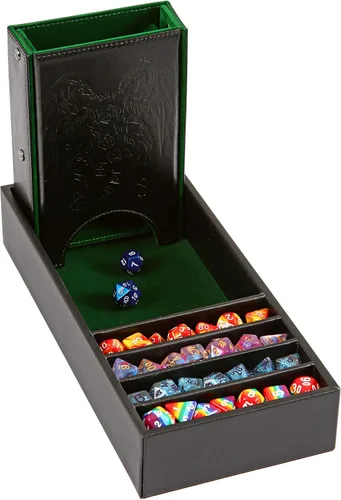 Miniatura 14 de Forged Dice Co. Citadel Bandeja y Torre de Dados - 3 en 1 Bandeja de Rodaje, Caja de Almacenamiento y Torre Removible para DnD, RPG y Juegos de Mesa