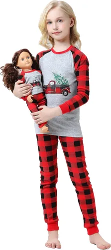 Babyroom Girls Pajamas Matching Doll Pjs Toddler Kids Cotton Sleepwear Christmas Clothes