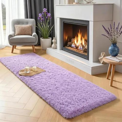 Miniatura 16 de PAGISOFE Alfombras grises lavables para sala de estar, dormitorio, alfombra de 5 x 8 pies, alfombra de felpa suave y esponjosa para dormitorio, 2
