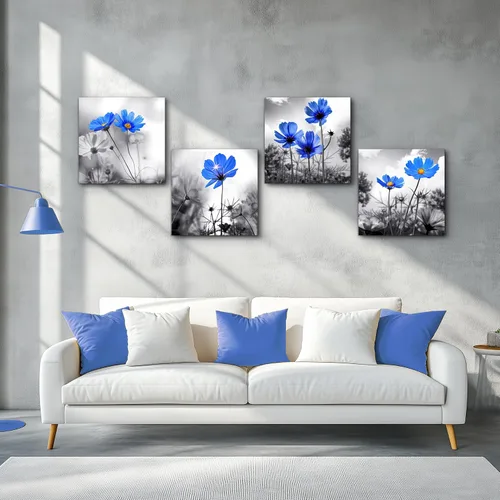 Miniatura 3 de The Simple Life - Lienzos decorativos para pared de sala, baño, cocina o dormitorio, pinturas decorativas de árboles, pájaros y flores, conjunto