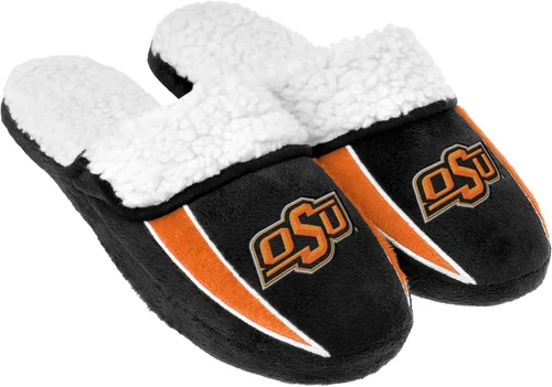 Miniatura 9 de FOCO mens NCAA College Team Logo Sherpa Moccasin Slippers