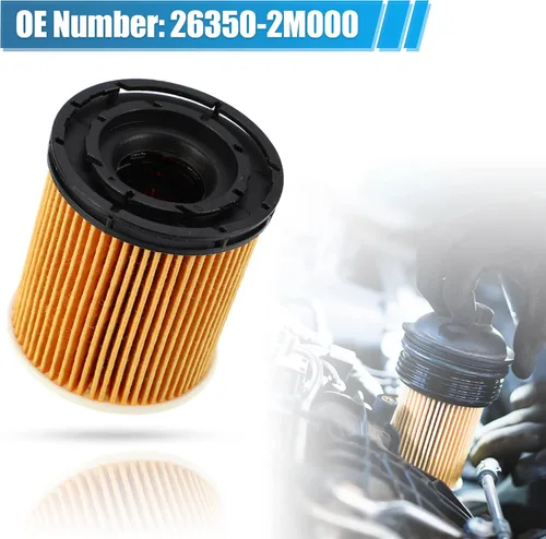 Miniatura 3 de X AUTOHAUX Filtro de aceite de motor 26350-2M000 para Kia K5 1.6 2021-2024 para Hyundai Tucson 1.6 Hybrid 2022-2025 para Kia Rio 1.6 2020-2023 1