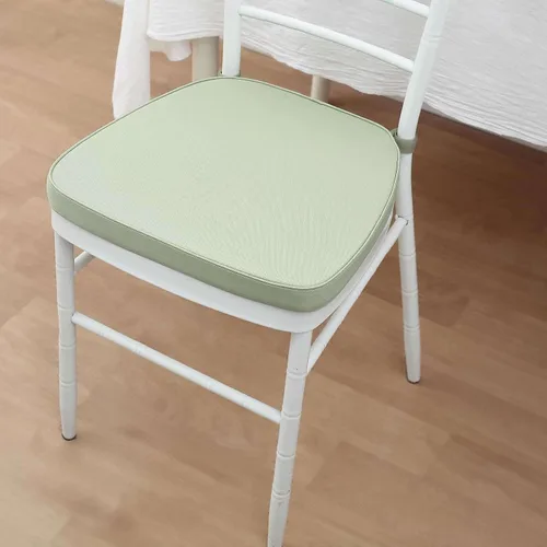 Miniatura 16 de Efavormart Cojín de 2" de espesor para silla Chiavari en negro, cojín de asiento de espuma con efecto memoria con lazos y funda extraíble
