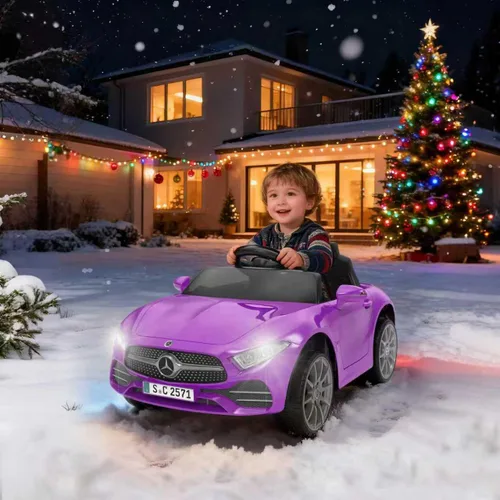 Miniatura 7 de Auto de paseo para niños de 12 V con control remoto de 2.4 G, automóvil eléctrico alimentado por batería, puertas dobles, cinturón de seguridad, luz