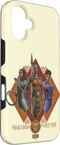 Miniatura 3 de iPhone 16 Marvel Black Panther: Wakanda Forever Hero Warrior Trio Case