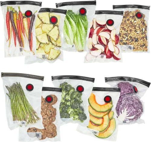 Miniatura 14 de ZWILLING Fresh & Save - Bolsas selladoras al vacío de 10 piezas, bolsas de Sous Vide, preparación de comidas, varios tamaños