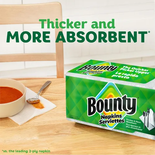 Miniatura 2 de Bounty Servilletas de papel, blancas, 200 unidades, el embalaje puede variar