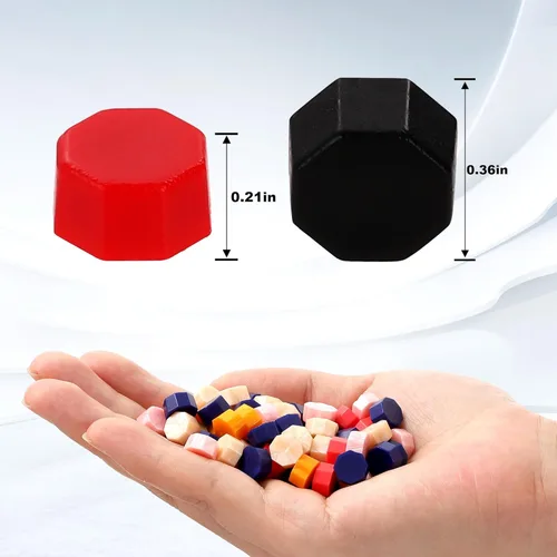 Miniatura 3 de VEWINGL 250 unidades de cuentas de cera para sellos de cera, tarjetas, invitaciones de boda, embalaje de vino, envoltura de regalo, sobres