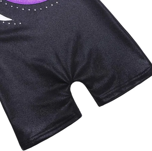 Miniatura 5 de BAOHULU Leotardo de gimnasia para niñas, pantalones cortos de gimnasia con banda elástica