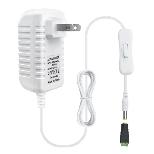 Miniatura 22 de Fuente de alimentación de 12 V, fuente de alimentación de 12 voltios 3A 36 W CC con interruptor de encendido y apagado, adaptador de corriente LED