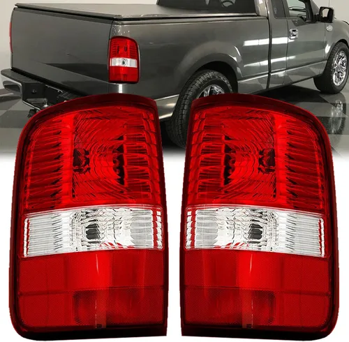 Carcasa de luz trasera compatible con lámparas de freno traseras del lado del conductor y del pasajero de Ford F150 F-150 2004-2008