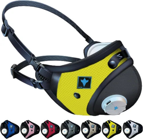 RZ Mask RZM3 - Patented Dust Mask w/ 99.9% Carbon Filtration, Anti Fogging, 360° Seal with 3 Straps, 50% Better Breathability Amarillo