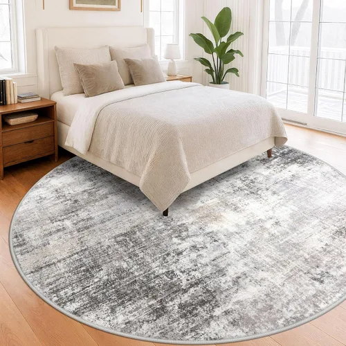 Miniatura 101 de IOHOUZE Alfombra abstracta lavable de 3 x 12 pies para pasillos, antideslizante para cocina, camino de entrada de lana sintética para interiores
