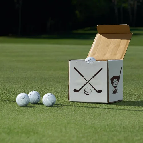 Miniatura 5 de MAYJOYDIY Juego de 9 plantillas de golf reutilizables de 6 x 6 pulgadas para pintar bolsas de golf, accesorios de golf, plantillas de pelotas