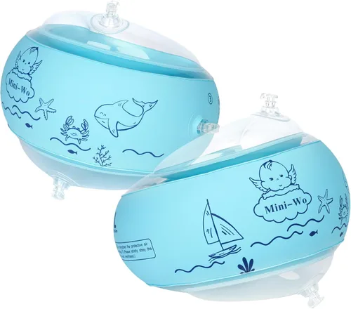 Flotadores inflables de brazo para niños, bandas de brazo de natación rosa y azul para piscina, flotadores de brazo para piscina, alas de agua para