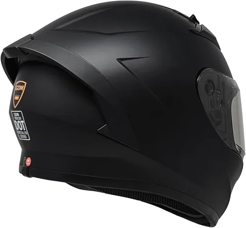 Miniatura 2 de GDM Casco de motocicleta Bluetooth de cara completa con 3 viseras transparente, tintado, cromado