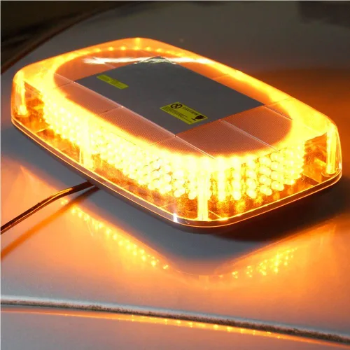 Miniatura 5 de HQRP Luz estroboscópica ámbar con 240 LED de advertencia de peligro de emergencia LED con base magnética para automóvil, remolque, caravana, barco