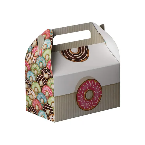 Hammont Cajas de papel (10 unidades) - Cajas de galletas para regalos de fiesta, bonitos diseños, perfectas para fiestas y celebraciones, 6.25 x