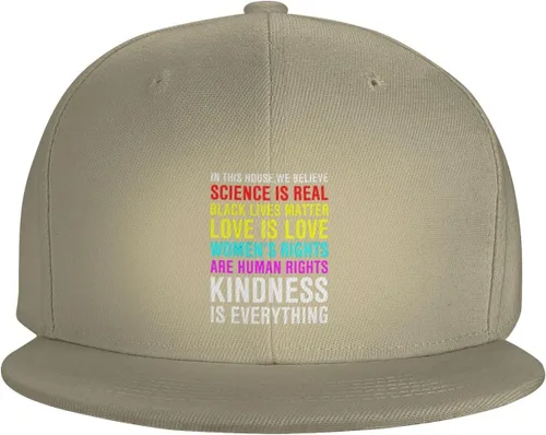 Miniatura 56 de Pride Flag in This House We Believe Science is Real Black Lives Matter Baseball Hats for Men Dad Hat,Black