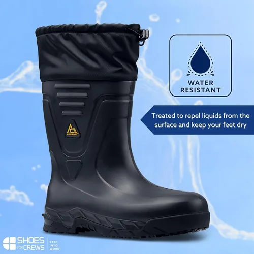 Miniatura 4 de ACE Unisex Slip-Resistant Industrial Work Boots - Comfortable, Non-Slip Safety Slip-On Boots for Men & Women with Soft Toe or Composite Toe