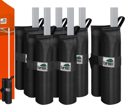 Miniatura 10 de Eurmax USA Bolsas de Peso para Toldo Emergente Refugio Exterior, Cenador Refugio Instantáneo Pesos para Patas de Toldo, Bolsas de Arena, Juego de 4