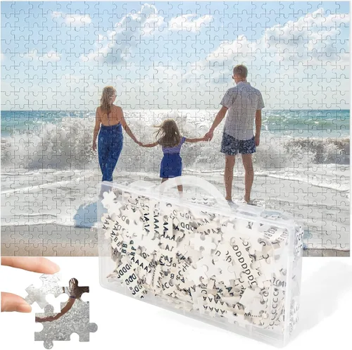 Miniatura 12 de Rompecabezas Personalizado de Fotos de 1000/500/300 Piezas, Rompecabezas de Madera Personalizado como Regalos para Familia, Boda, Amigo 300 piezas