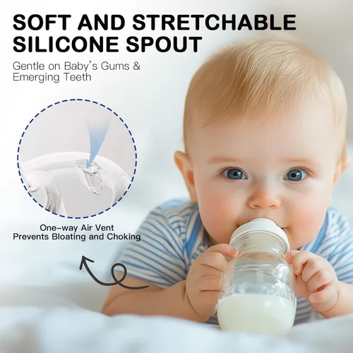 Miniatura 5 de Kit de conversión de vasos con boquilla para biberones anticólicos de Philips Avent, parte superior de popote suave y kit de transición con pajita