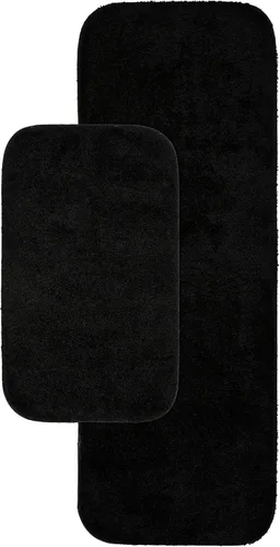Miniatura 131 de Garland Rug 2 alfombras de baño tradicionales de nailon lavables color morado (17 x 24 pulgadas, 21 x 34 pulgadas), suaves, absorbentes y elegantes