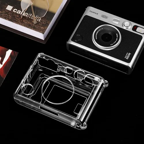 Miniatura 6 de Fintie - Estuche protector transparente para cámara Fujifilm Instax Mini EVO - Cubierta de PVC duro de cristal con correa de hombro extraíble